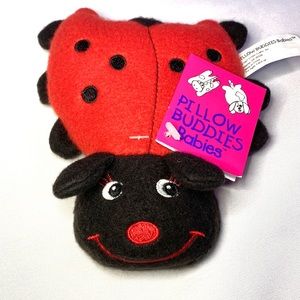 NWT - 1997 Pillow Buddies Babies - Sallie the ladybug.